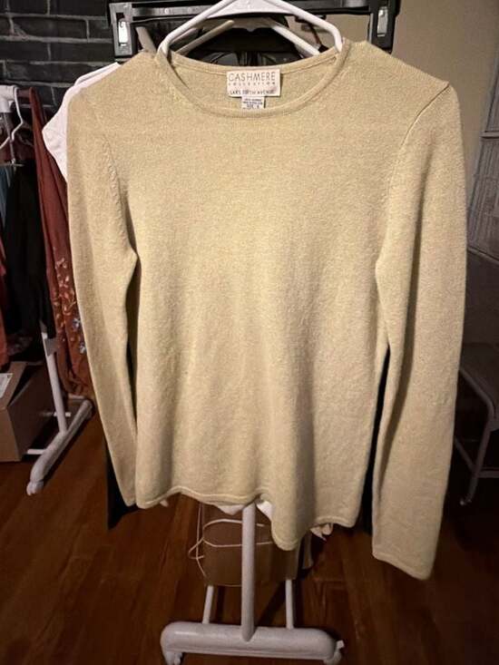 Saks Fifth Avenue Sweaters - Saks Fifth Avenue Cashmere Collection Women's Crewneck Long Sleeve Sweater